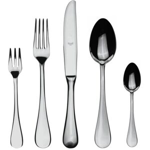 Mepra Dolce Vita Flatware Set with H/H Knives and Cake Fork - 30 Pieces - Stainless Steel Silver Service for 4 Mepra Dolce Vita Flatware Set with H/H Knives and Cake Fork - 30 Pieces - Stainless Steel Silver Service for 4