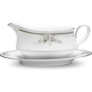 Noritake Sweet Leilani Gravy with Tray (2 Pieces), 13 oz. White 8.0 In. L X 5.5 In. W X 3.75 In. H Noritake Sweet Leilani Gravy with Tray (2 Pieces), 13 oz. White 8.0 In. L X 5.5 In. W X 3.75 In. H