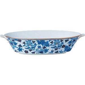 Wedgwood Hibiscus Oval Serving Bowl 16.65in Floral White,Blue 16.65 In. L X 7.58 In. H X 13.35 In. D Wedgwood Hibiscus Oval Serving Bowl 16.65in Floral White,Blue 16.65 In. L X 7.58 In. H X 13.35 In. D