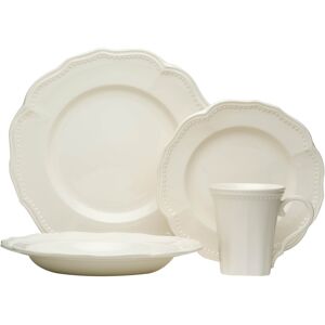 Red Vanilla Classic White 4Pc Place Setting Cream Service for 1 Red Vanilla Classic White 4Pc Place Setting Cream Service for 1