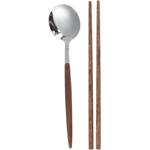 Unique 1 Set Flatware Sets Dishwasher Safe Wooden Handle Spoon Chopsticks 2-Piece Set with Box Stainless Steel Wood 24.5x6x5cm Silver Tone-Pointed Spoon 0.01 In. L X 0.01 In. W X 0.01 In. H Unique 1 Set Flatware Sets Dishwasher Safe Wooden Handle Spoon Chopsticks 2-Piece Set with Box Stainless Steel Wood 24.5x6x5cm Silver Tone-Pointed Spoon 0.01 In. L X 0.01 In. W X 0.01 In. H
