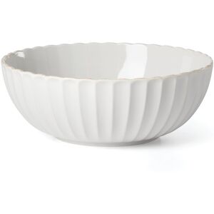 Lenox French Perle Scallop Serving Bowl White 4.0 In. H X 10.75 In. D Lenox French Perle Scallop Serving Bowl White 4.0 In. H X 10.75 In. D