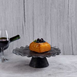 BIDK Home Medium Cake Stand - 9.25 Black BIDK Home Medium Cake Stand - 9.25 Black