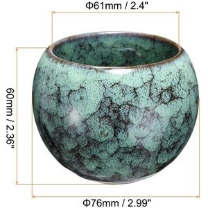 Unique 4pcs Chinese Japanese Ceramic Teacups 5.07 Oz Handmade Gong Fu Tea Set, Green Green 4pcs Unique 4pcs Chinese Japanese Ceramic Teacups 5.07 Oz Handmade Gong Fu Tea Set, Green Green 4pcs