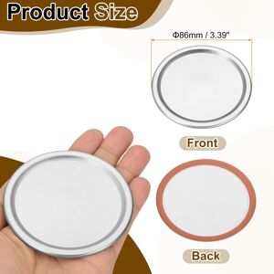 Unique Mason Jar Lids Tinplate Split-Type Canning Jar Lids Silver 3.39 Unique Mason Jar Lids Tinplate Split-Type Canning Jar Lids Silver 3.39