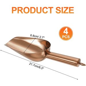 Unique Ice Scoop Stainless Steel Ice Scooper Rose Gold 8.3 Inch Unique Ice Scoop Stainless Steel Ice Scooper Rose Gold 8.3 Inch