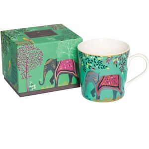 Portmeirion Sara Miller India 12 oz Mug Elephant's Oasis 9-12 oz. Portmeirion Sara Miller India 12 oz Mug Elephant's Oasis 9-12 oz.