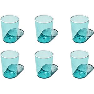Abode Homewares Contrast Acrylic Drinking Glass - Set of 6 Turquoise 16.8 oz Abode Homewares Contrast Acrylic Drinking Glass - Set of 6 Turquoise 16.8 oz