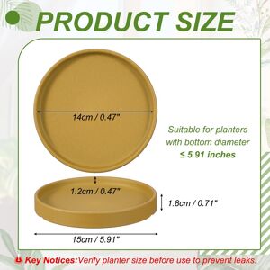 Unique Ceramic Plant Saucers, Round Flower Planter Water Trays Ceramic Plant Saucer Pot Tray Yellow 5.5 Inch Unique Ceramic Plant Saucers, Round Flower Planter Water Trays Ceramic Plant Saucer Pot Tray Yellow 5.5 Inch
