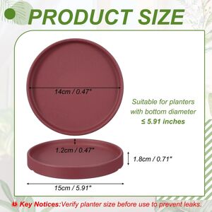 Unique Ceramic Plant Saucers, Round Flower Planter Water Trays Ceramic Plant Saucer Pot Tray Burgundy 5.5 Inch Unique Ceramic Plant Saucers, Round Flower Planter Water Trays Ceramic Plant Saucer Pot Tray Burgundy 5.5 Inch