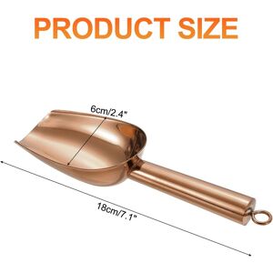 Unique Metal Ice Scoop, Ice Scooper for Party Bar Wedding Use - 7.1 Inch Rose Gold 7.1 Inch Unique Metal Ice Scoop, Ice Scooper for Party Bar Wedding Use - 7.1 Inch Rose Gold 7.1 Inch