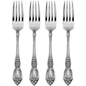 Oneida Wordsworth Everyday Flatware Dinner Forks, Set Of 4 Stainless Service for 4 Oneida Wordsworth Everyday Flatware Dinner Forks, Set Of 4 Stainless Service for 4