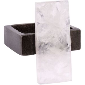 Karma Rock Crystal Napkin Rings Clear Set of 4 Karma Rock Crystal Napkin Rings Clear Set of 4