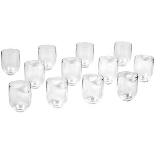 Abode Homewares Acrylic Stemless Wine Glass Set - Clear - 16 Oz - Set of 12 Clear Set of 12 Abode Homewares Acrylic Stemless Wine Glass Set - Clear - 16 Oz - Set of 12 Clear Set of 12