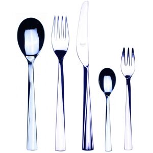 Mepra Elica Flatware Set with Cake Forks - 30 Pieces - Stainless Steel Silver Service for 6 Mepra Elica Flatware Set with Cake Forks - 30 Pieces - Stainless Steel Silver Service for 6