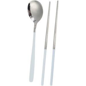 Unique 1 Set Flatware Sets Dishwasher Safe Spoon Chopsticks 2-Piece Set with Box 410 Stainless Steel Silver Tone 23.7x6x6cm Silver Tone White 0.01 In. L X 0.01 In. W X 0.01 In. H Unique 1 Set Flatware Sets Dishwasher Safe Spoon Chopsticks 2-Piece Set with Box 410 Stainless Steel Silver Tone 23.7x6x6cm Silver Tone White 0.01 In. L X 0.01 In. W X 0.01 In. H