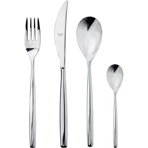 Mepra 24 Piece Stainless Steel Cutlery Set Silver Service for 6 Mepra 24 Piece Stainless Steel Cutlery Set Silver Service for 6