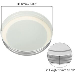 Unique 70mm Regular Mouth Tin Plate Mason Jar Lids for Canning Jars 12Pcs Silver 12Pcs, 86mm/3.39 Unique 70mm Regular Mouth Tin Plate Mason Jar Lids for Canning Jars 12Pcs Silver 12Pcs, 86mm/3.39
