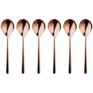 Mepra Linea Espresso Spoons Set - 6 Pieces Bronze Service for 1 Mepra Linea Espresso Spoons Set - 6 Pieces Bronze Service for 1