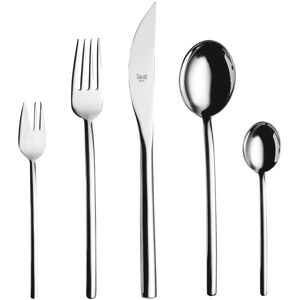 Mepra Due Flatware Set with Cake Forks - 30 Pieces Silver Service for 6 Mepra Due Flatware Set with Cake Forks - 30 Pieces Silver Service for 6