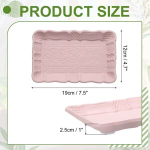 Unique Wooden Decorative Tray, Vintage European Style Serving Tray Breakfast Platter Pink 0.01 In. L X 0.01 In. W Unique Wooden Decorative Tray, Vintage European Style Serving Tray Breakfast Platter Pink 0.01 In. L X 0.01 In. W