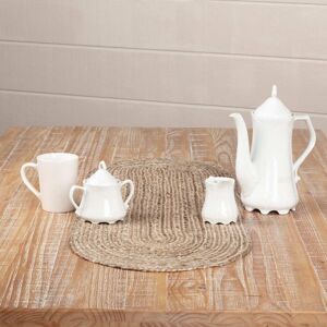 VHC Brands Natural Jute Runner Beige 13x36 VHC Brands Natural Jute Runner Beige 13x36