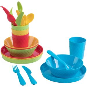 Basicwise 24-Piece Kids Plastic Dinnerware Set, Service for 4 with Plates, Bowls, Cups, Forks, Knives, Spoons, Reusable Tableware Pink 24 Piece Set Basicwise 24-Piece Kids Plastic Dinnerware Set, Service for 4 with Plates, Bowls, Cups, Forks, Knives, Spoons, Reusable Tableware Pink 24 Piece Set