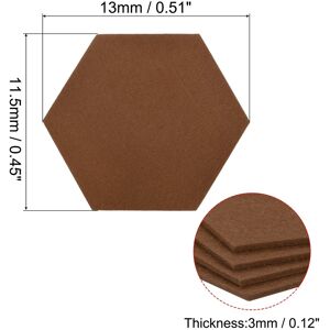 Unique Felt Coasters, 9pcs Absorbent Pad Coaster for Drink Cup Pot Bowl Vase Brown 0.45 In. W X 0.12 In. D Unique Felt Coasters, 9pcs Absorbent Pad Coaster for Drink Cup Pot Bowl Vase Brown 0.45 In. W X 0.12 In. D