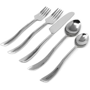 Vivience Service for 4 - Dishwasher Safe 20 Pc Flatware Set with Swiveled Handles Silver Service for 4 Vivience Service for 4 - Dishwasher Safe 20 Pc Flatware Set with Swiveled Handles Silver Service for 4