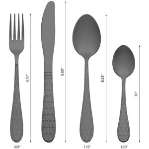 Unique 24 PCS Silverware Set, Stainless Steel Flatware Set, Mirror Polished Cutlery Set, Serving Utensils Set for Tableware - 24 PCS Black 24 PCS Unique 24 PCS Silverware Set, Stainless Steel Flatware Set, Mirror Polished Cutlery Set, Serving Utensils Set for Tableware - 24 PCS Black 24 PCS