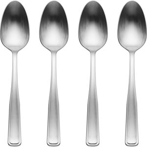 Oneida Reid Satin Flatware Set, Service for 4, Stainless Silver 4-Piece Dinner Spoon Set Oneida Reid Satin Flatware Set, Service for 4, Stainless Silver 4-Piece Dinner Spoon Set