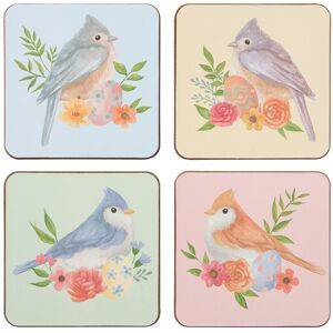C&F Home Floral Bird Coasters, Set of 4 Cup Drink Holder Tabletop Protection Table Spring Summer Multi Set of 4 C&F Home Floral Bird Coasters, Set of 4 Cup Drink Holder Tabletop Protection Table Spring Summer Multi Set of 4