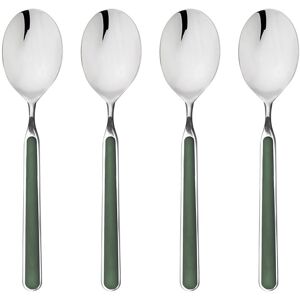 Mepra Fantasia American 4-Piece Coffee Spoon Set Green Service for 1 Mepra Fantasia American 4-Piece Coffee Spoon Set Green Service for 1