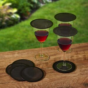 Gourmet Basics By Mikasa Bug Screen Drink Topper/Coaster Black 4.17 In. L X 4.17 In. W X 0.16 In. H Gourmet Basics By Mikasa Bug Screen Drink Topper/Coaster Black 4.17 In. L X 4.17 In. W X 0.16 In. H