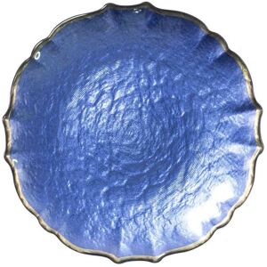 viva by VIETRI Baroque Glass Cobalt Salad Plate Cobalt 8.5 In. L X 8.5 In. W X 0.5 In. H viva by VIETRI Baroque Glass Cobalt Salad Plate Cobalt 8.5 In. L X 8.5 In. W X 0.5 In. H