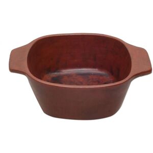Novica Handmade Antique Mataram Ceramic Serving Bowl Red 7.75 In. L X 10.0 In. W X 3.1 In. H Novica Handmade Antique Mataram Ceramic Serving Bowl Red 7.75 In. L X 10.0 In. W X 3.1 In. H