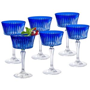 Majestic Gifts Inc. Majestic Gifts European Glass Champagne Saucer-Blue- Set/6-8.7 Oz. Blue Set of 6 Majestic Gifts Inc. Majestic Gifts European Glass Champagne Saucer-Blue- Set/6-8.7 Oz. Blue Set of 6