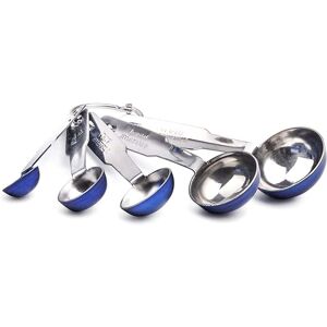YBM Home 5-Piece Stainless Steel Stackable Measuring Spoons Blue 1.0 In. W X 1.0 In. H YBM Home 5-Piece Stainless Steel Stackable Measuring Spoons Blue 1.0 In. W X 1.0 In. H