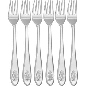 Spode Set of 6 Christmas Tree Cocktail Forks - 6.8 Silver 6.8 Spode Set of 6 Christmas Tree Cocktail Forks - 6.8 Silver 6.8