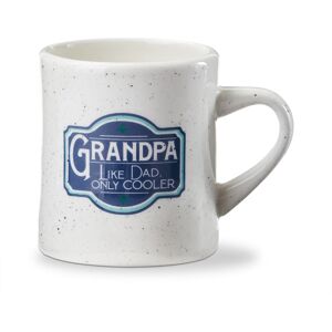 Tag Grandpa Like Dad Only Cooler Blue Multi Earthenware Mug 12 oz Blue 3.45 In. W X 3.9 In. H Tag Grandpa Like Dad Only Cooler Blue Multi Earthenware Mug 12 oz Blue 3.45 In. W X 3.9 In. H