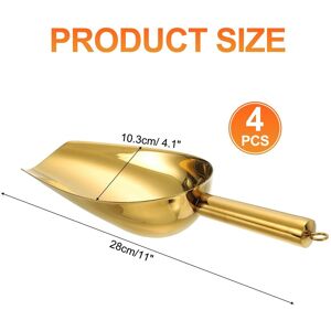 Unique Ice Scoop Stainless Steel Ice Scooper Gold 11 Inch Unique Ice Scoop Stainless Steel Ice Scooper Gold 11 Inch
