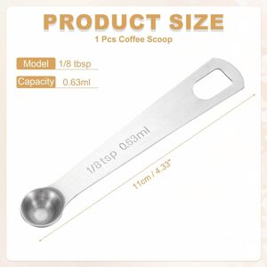 Unique ml Tablespoon Measuring Spoon, Tbsp Measuring Spoon Stainless Steel - Silver 1/8 tbsp(0.63ml) Unique ml Tablespoon Measuring Spoon, Tbsp Measuring Spoon Stainless Steel - Silver 1/8 tbsp(0.63ml)
