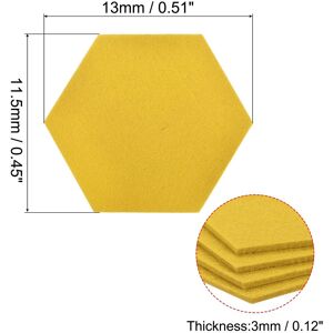 Unique Felt Coasters, 4pcs Absorbent Pad Coaster for Drink Cup Pot Bowl Vase Yellow 0.45 In. W X 0.12 In. D Unique Felt Coasters, 4pcs Absorbent Pad Coaster for Drink Cup Pot Bowl Vase Yellow 0.45 In. W X 0.12 In. D