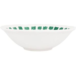 viva by VIETRI Lisbon Green Stitch Serving Bowl Green/Ivory 11.0 In. L X 11.0 In. W X 3.25 In. H viva by VIETRI Lisbon Green Stitch Serving Bowl Green/Ivory 11.0 In. L X 11.0 In. W X 3.25 In. H