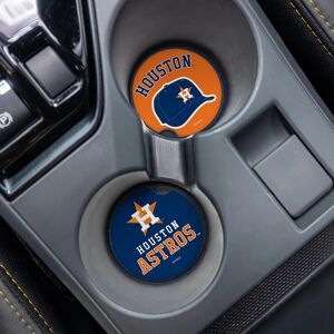 Evergreen Houston Astros 4-Piece Ceramic Car Coaster Set Multi-Color 2.6 In. L X 2.6 In. W X 0.25 In. H Evergreen Houston Astros 4-Piece Ceramic Car Coaster Set Multi-Color 2.6 In. L X 2.6 In. W X 0.25 In. H