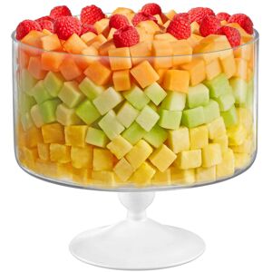 Majestic Gifts Inc. European Glass Trifle Bowl Clear 9.2 In. L X 9.2 In. W X 8.4 In. H Majestic Gifts Inc. European Glass Trifle Bowl Clear 9.2 In. L X 9.2 In. W X 8.4 In. H