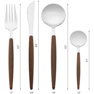 Unique 4 PCS Flatware Set, Stainless Steel Silverware Cutlery Set with Spoons and Forks Set, Serving Utensils Set for Tableware - 4 PCS Silver 4 PCS Unique 4 PCS Flatware Set, Stainless Steel Silverware Cutlery Set with Spoons and Forks Set, Serving Utensils Set for Tableware - 4 PCS Silver 4 PCS