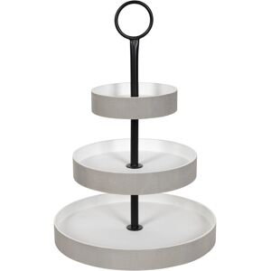 Kate and Laurel Woodmont 3 Tiered Wood Tray - 3 Tier Gray/White 3 Tier Kate and Laurel Woodmont 3 Tiered Wood Tray - 3 Tier Gray/White 3 Tier