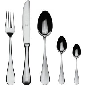 Mepra Brescia Flatware Set with Moka Spoons - 30 Pieces - Stainless Steel Silver Service for 6 Mepra Brescia Flatware Set with Moka Spoons - 30 Pieces - Stainless Steel Silver Service for 6