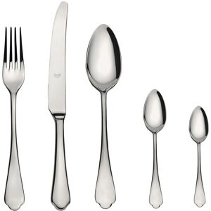 Mepra Dolce Vita Flatware Set with Moka Spoons - 30 Pieces Silver Service for 6 Mepra Dolce Vita Flatware Set with Moka Spoons - 30 Pieces Silver Service for 6